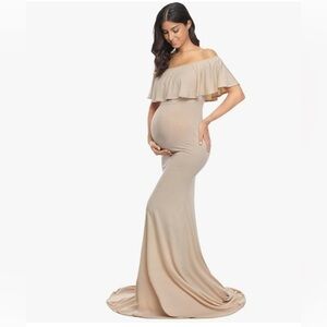 Like New Cream Maternity Dress Size Small